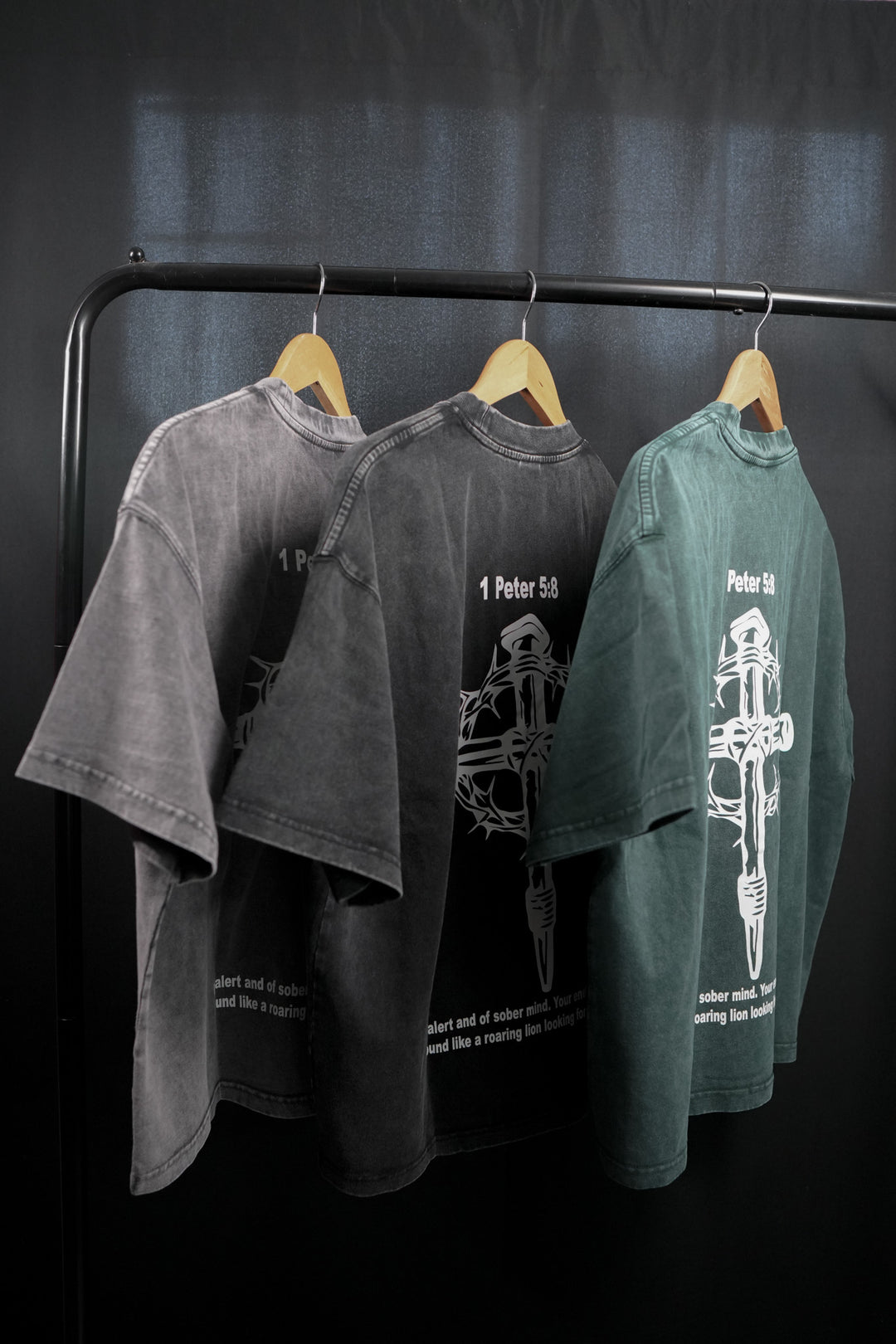 GET RIPPED LIFE® 'TRUST IN CROSS' TEE (BLACK COLOR)